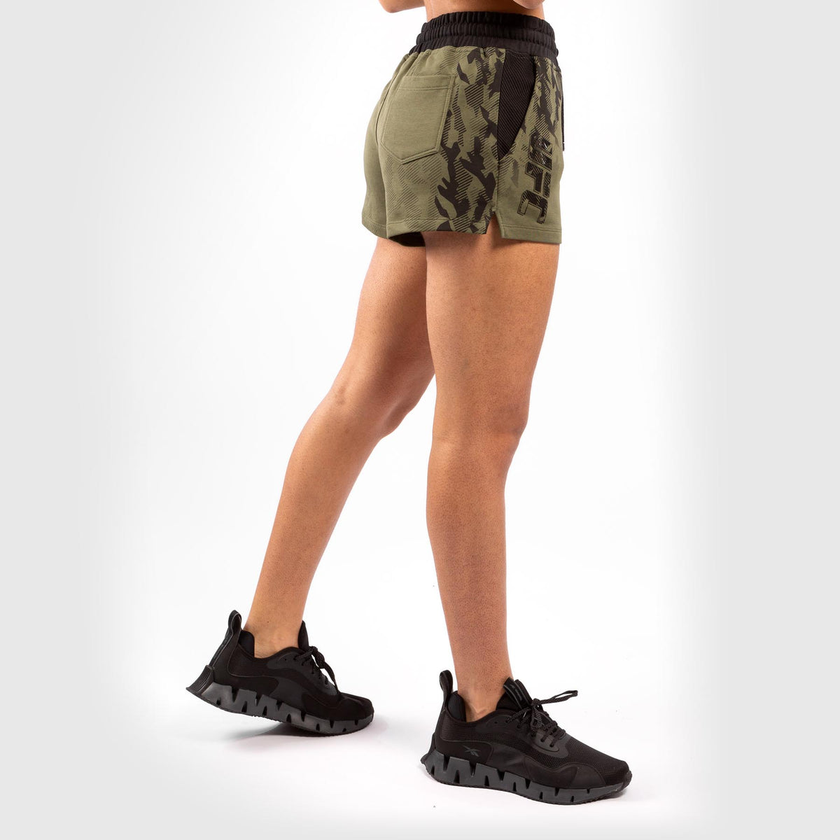 Short de Sport en Coton Femme UFC Venum Authentic Fight Week - Kaki - product-type_Shorts en Coton