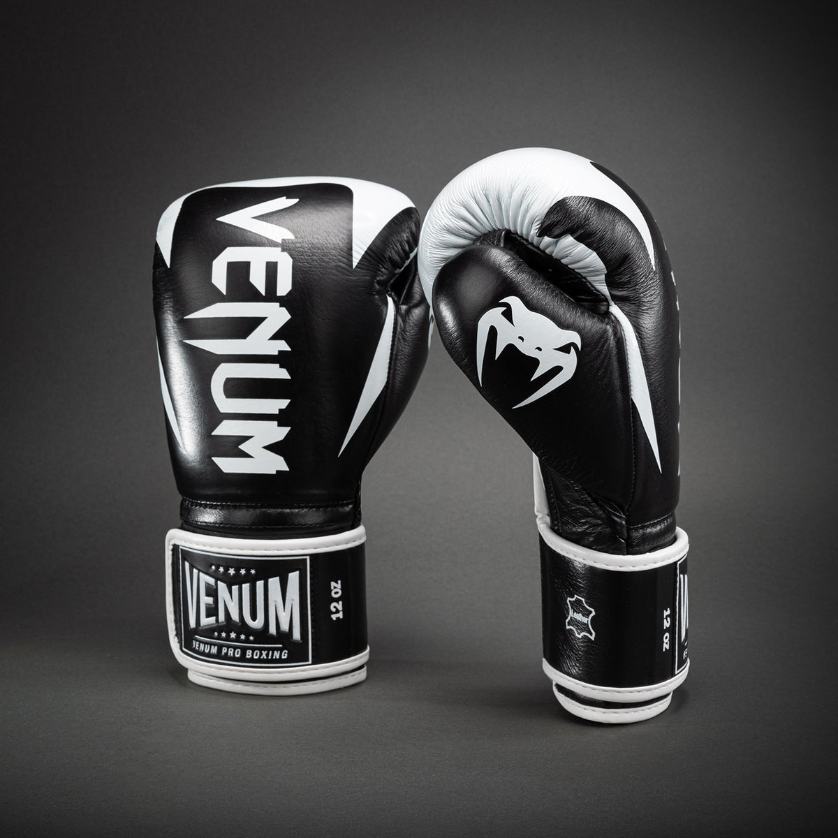 Gants de boxe pro Venum Hammer Velcro - Noir/Blanc - product-type_Gants de boxe