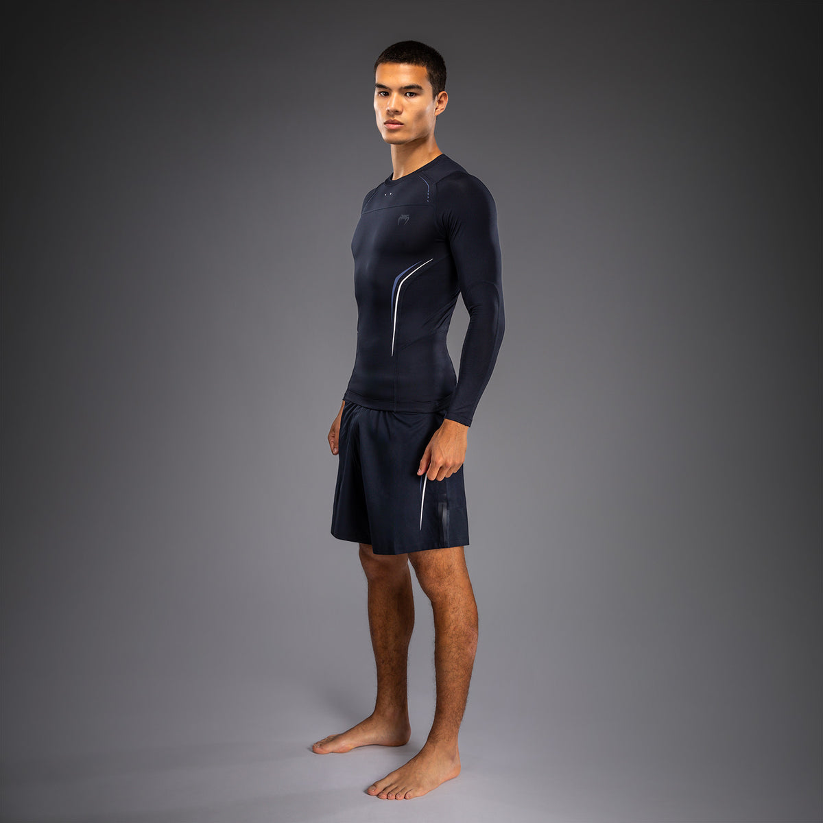 Rashguard à Manches Longues Venum G-Core - Bleu Marine/Blanc - product-type_T-Shirts de Compression