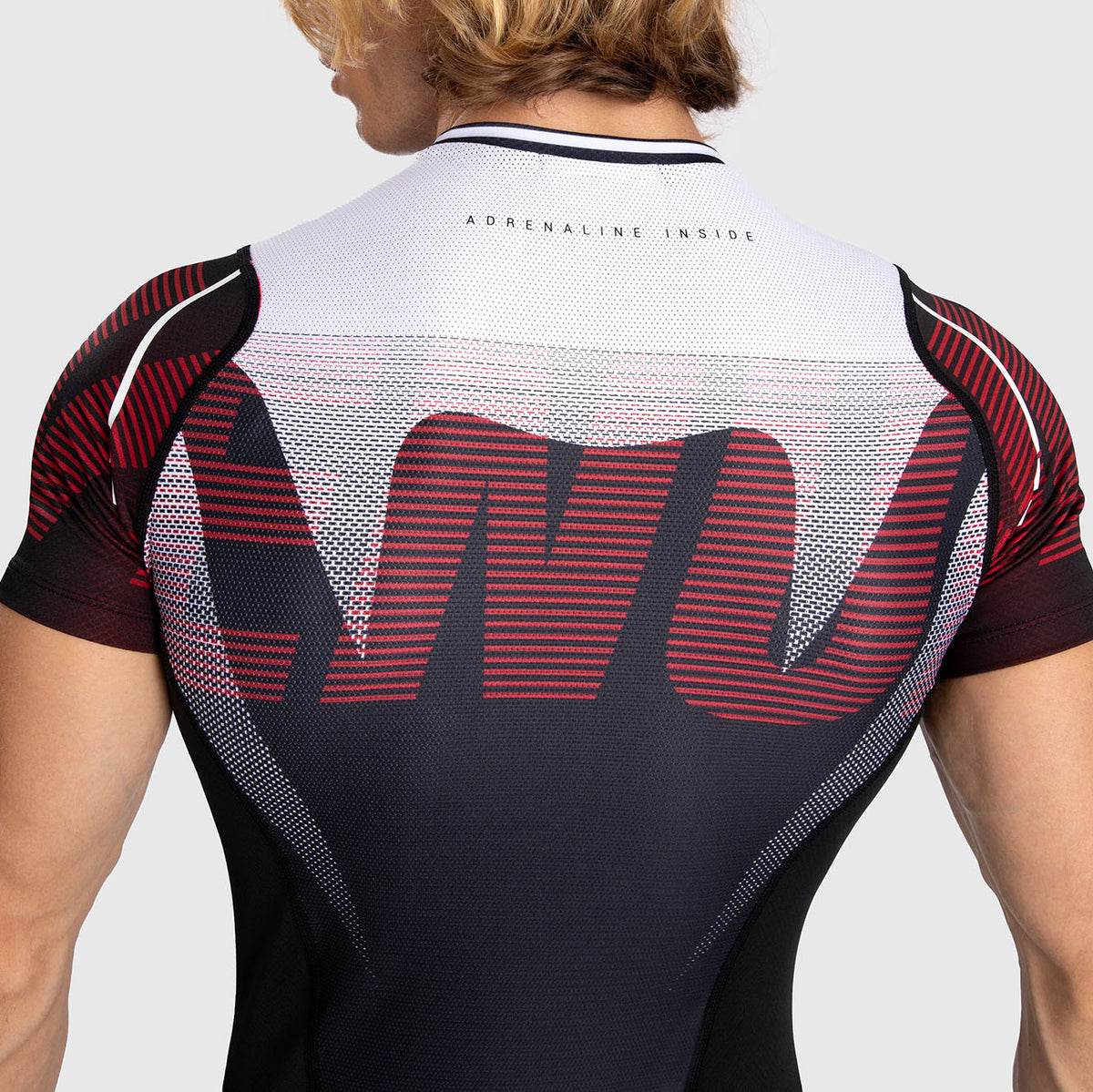 Rashguard À Manches Courtes pour Hommes Venum Adrenaline - Red - product-type_T-Shirts de Compression