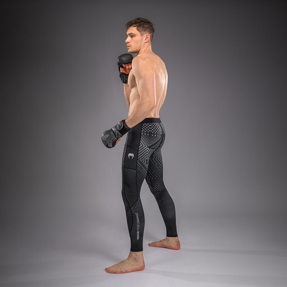 Spats Venum Midnight Fury – Noir/Gris/Argent - product-type_Pantalons de Compression