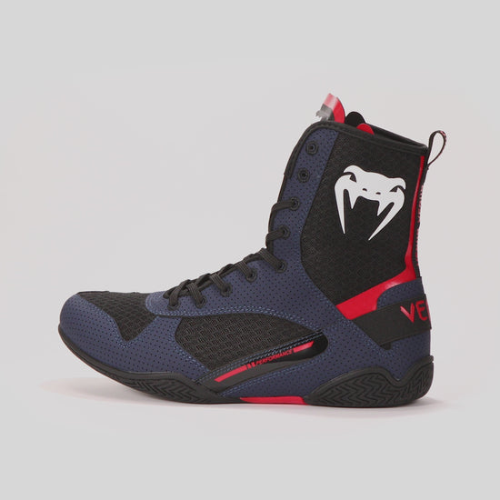 Chaussures de Boxe Venum Elite - Bleu Marine/Noir/Rouge - product-type_Chaussures de boxe