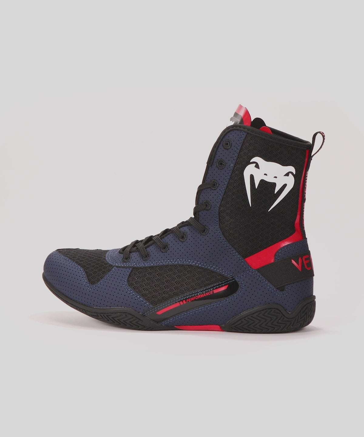 Chaussures de Boxe Venum Elite - Bleu Marine/Noir/Rouge - product-type_Chaussures de boxe
