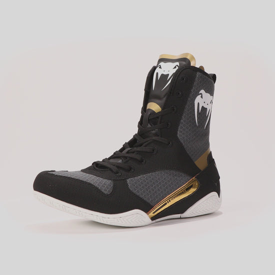 Chaussures de boxe Venum Elite - Noir/Blanc/Or - product-type_Chaussures de boxe
