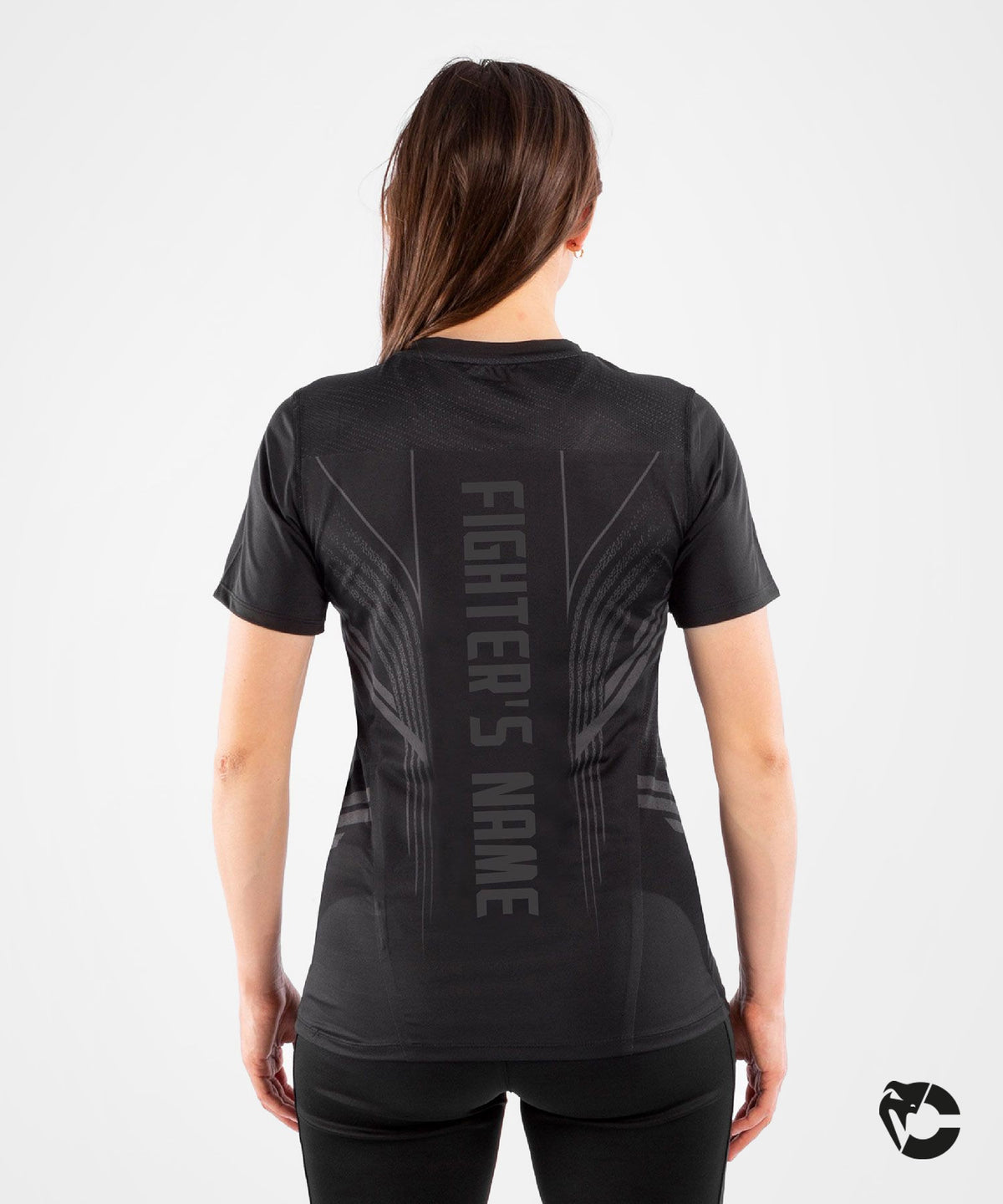 T-shirt Technique Femme Fighters UFC Venum Authentic Fight Night - Noir - T-shirts