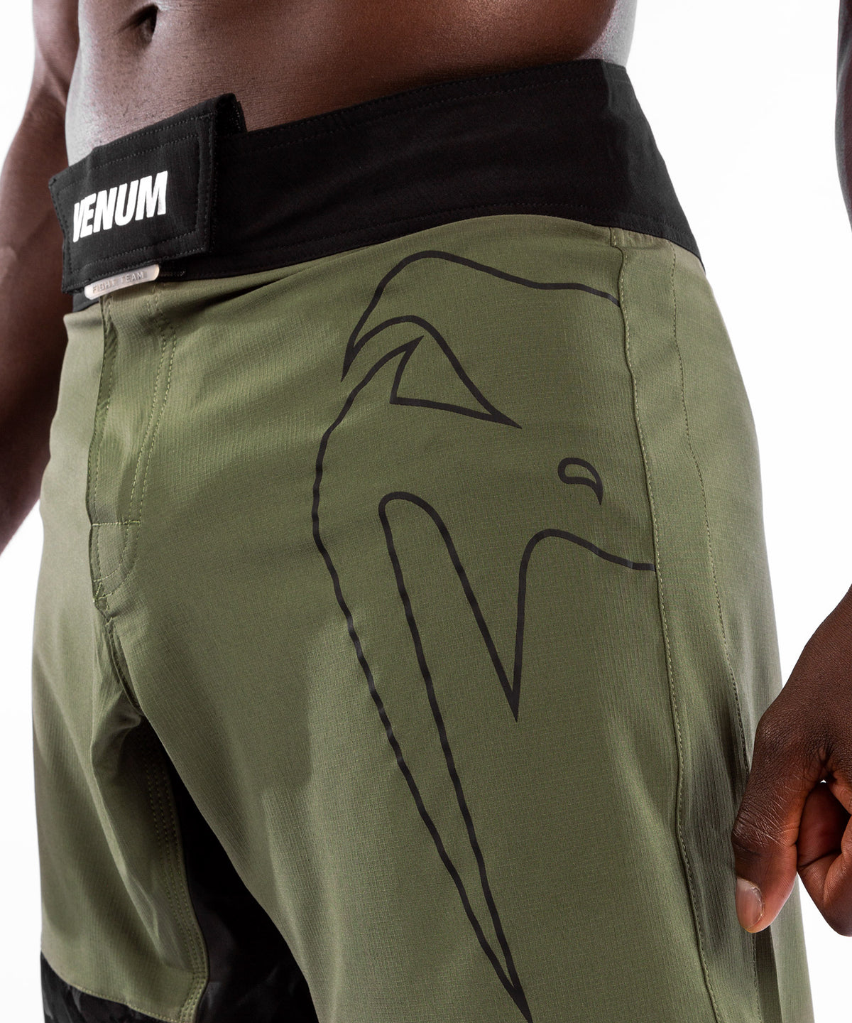 Fightshort Venum light 4.0 - Kaki/Argent - Shorts de MMA