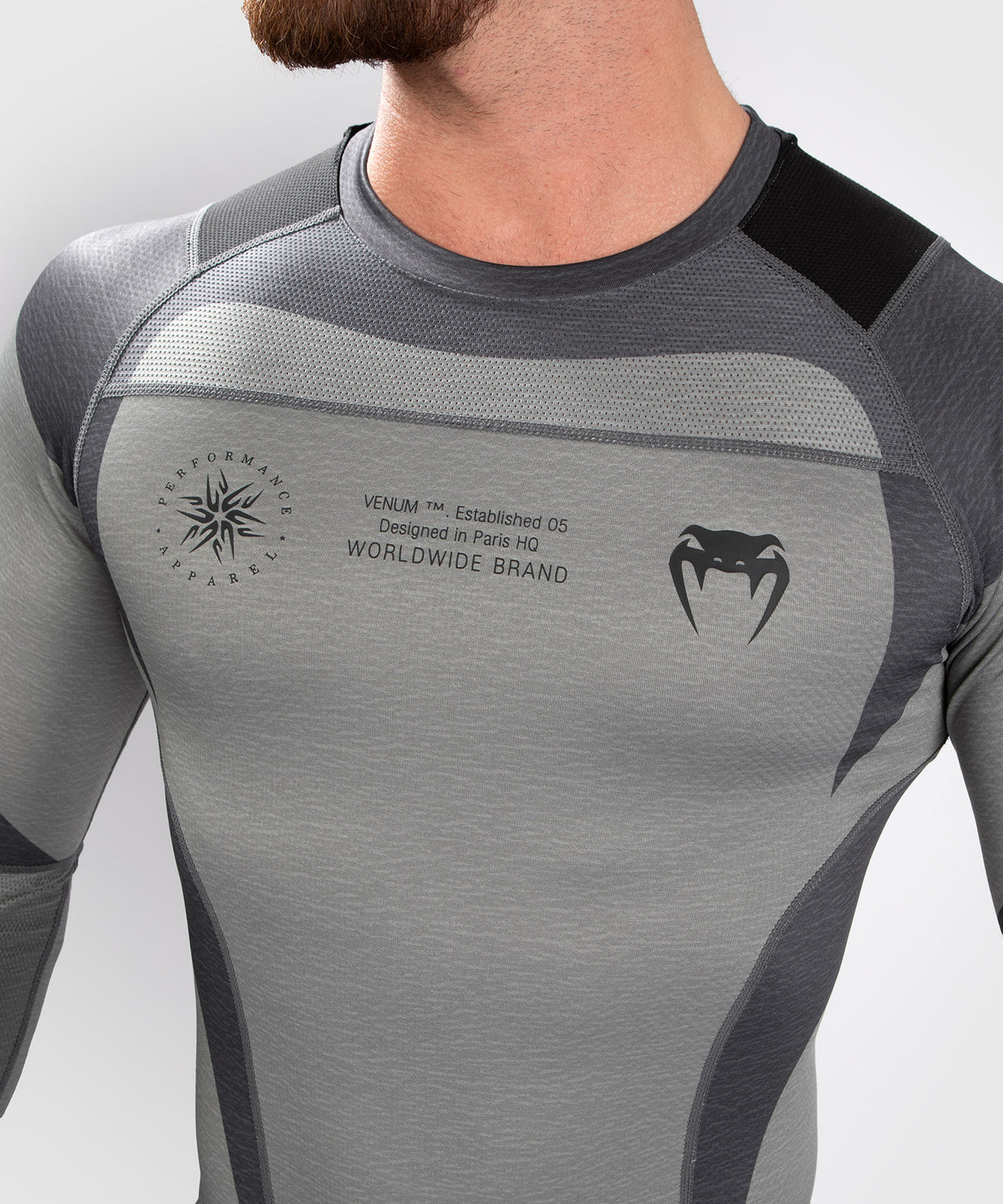 T-Shirt de Compression Venum Stone - Manches Longues - Vert Minéral - T-shirts de compression
