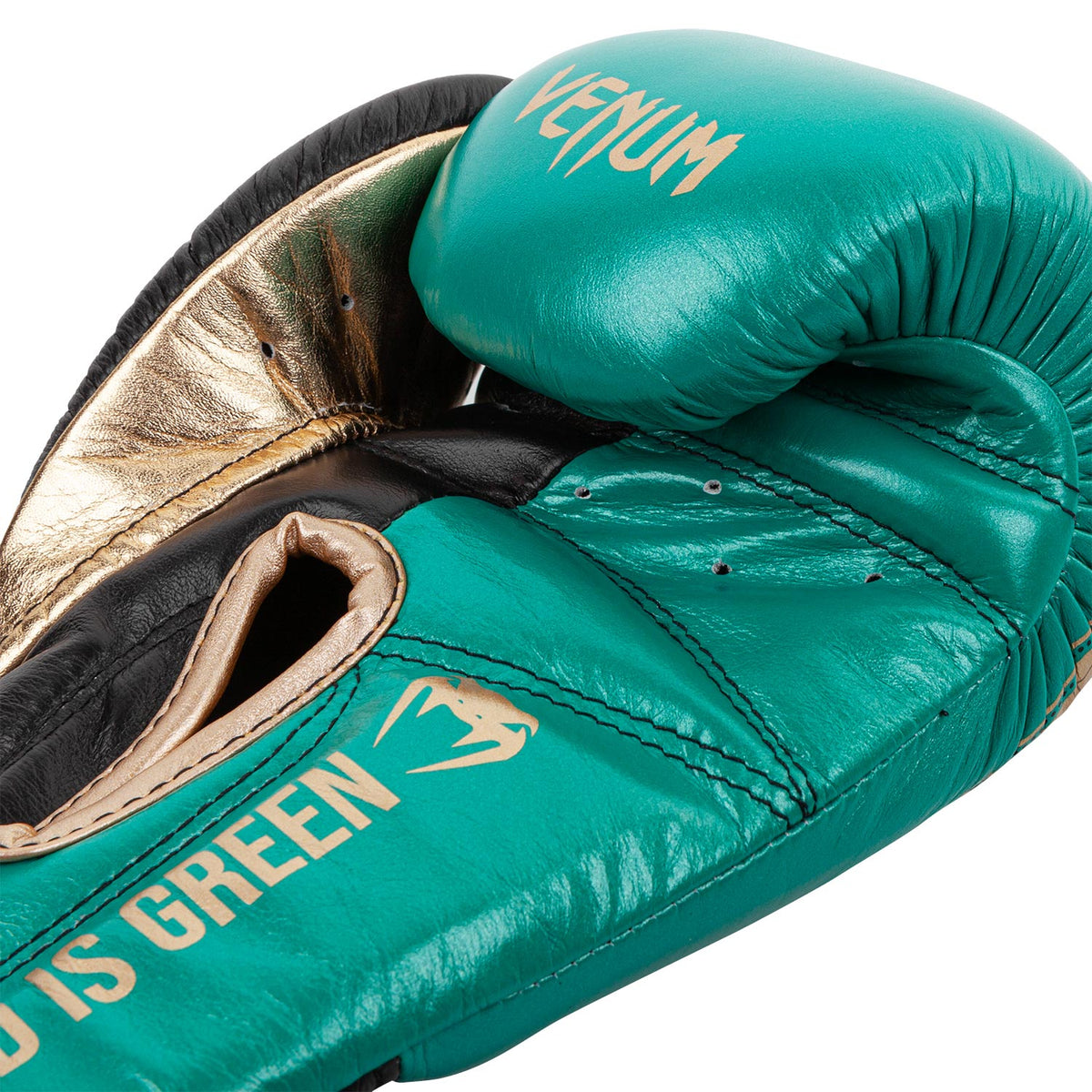 Gants de boxe Pro Venum Giant 2.0 - Edition limitée WBC - Velcro - Vert Métallique/Doré - Gants de boxe Pro