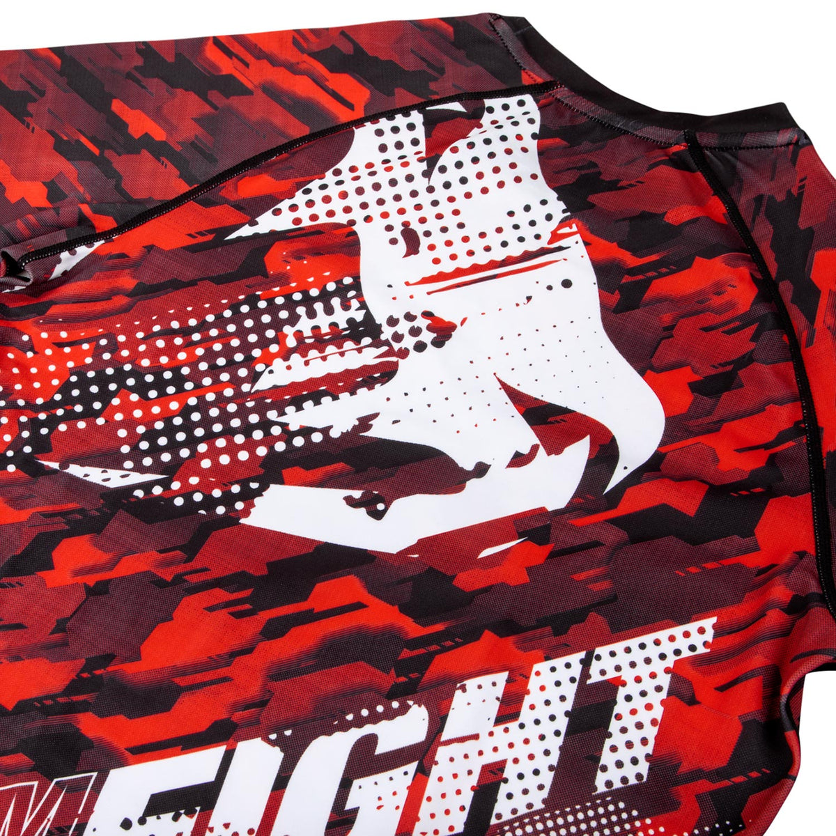 Rashguard Venum Tecmo - Manches longues - Rouge - T-shirts de compression