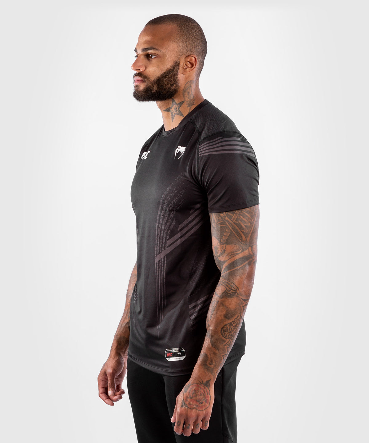 T-shirt Technique Homme Fighters UFC Venum Authentic Fight Night - Noir - T-shirts