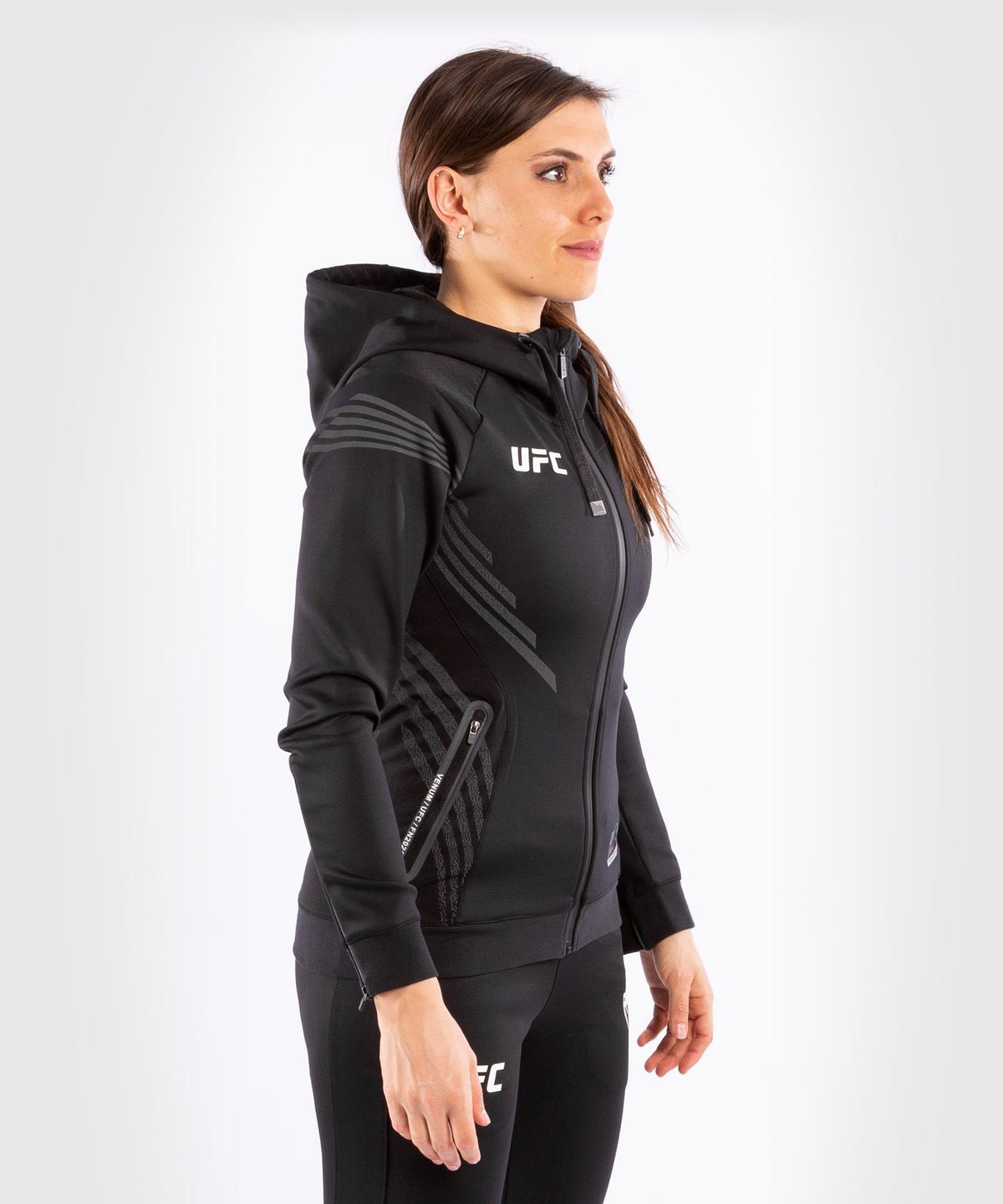 Sweatshirt à Capuche Femme Fighters UFC Venum Authentic Fight Night - Noir - Sweatshirts