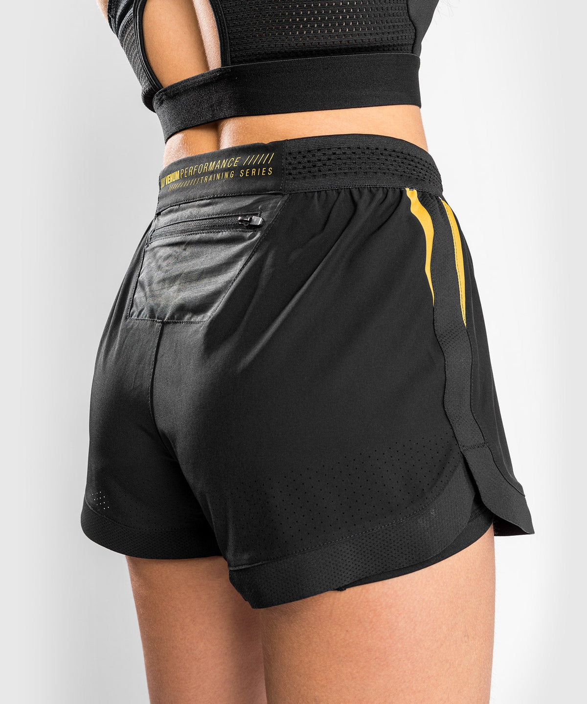 Short de Fitness Femme Venum Tempest 2.0 – Noir/Or - Shorts de fitness